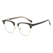 Blue light blocking glasses retro square glasses anti-ultraviolet filter computer gaming glasses - golden